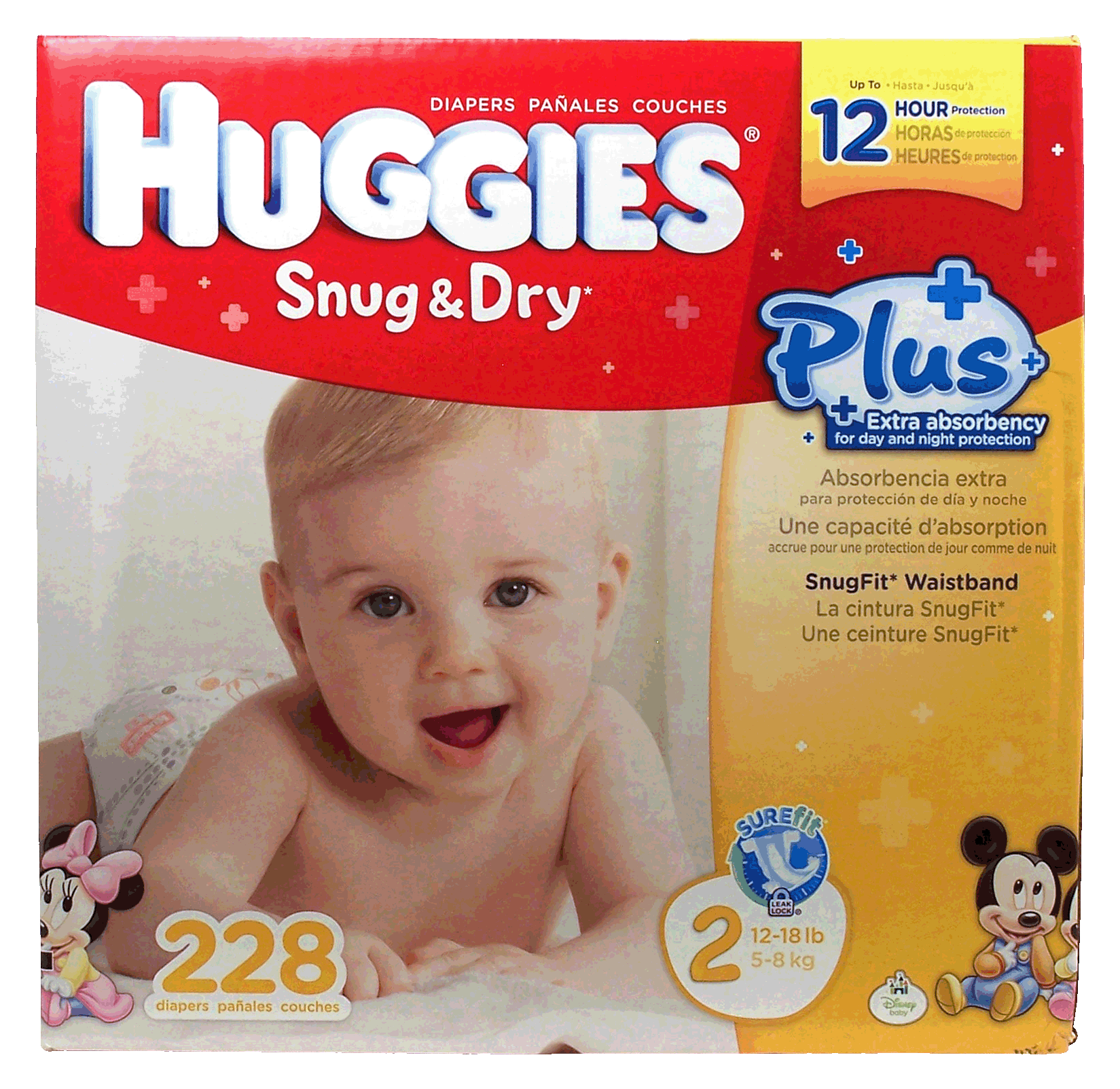 Huggies Snug & Dry baby diapers, size 2, 12-18lb. Full-Size Picture